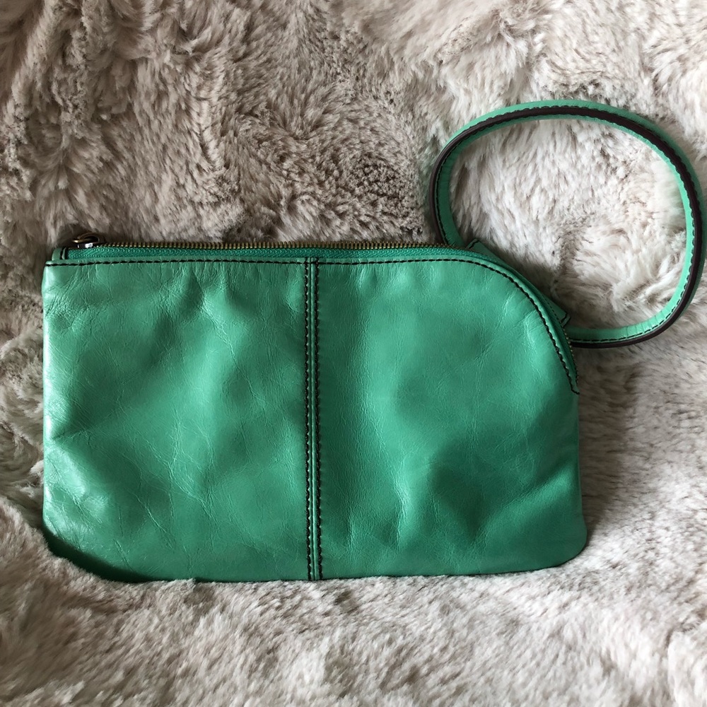 Hobo brand green wristlet
